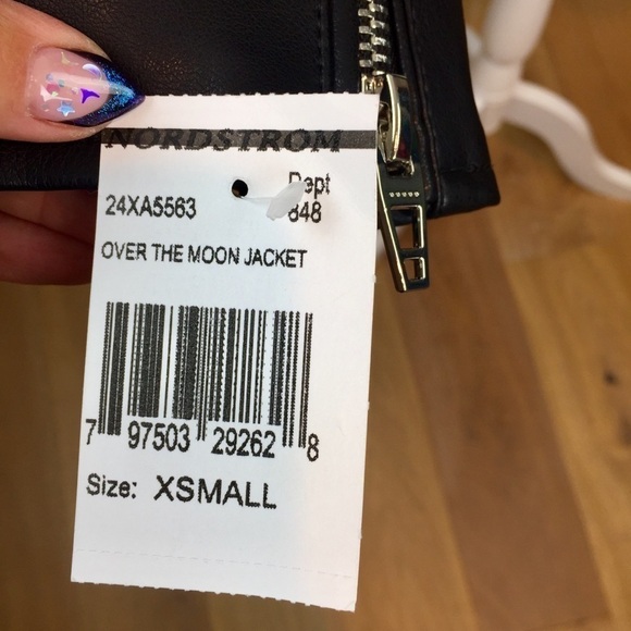 BLANKNYC Over the Moon Black Vegan Moto Jacket - Picture 7 of 13